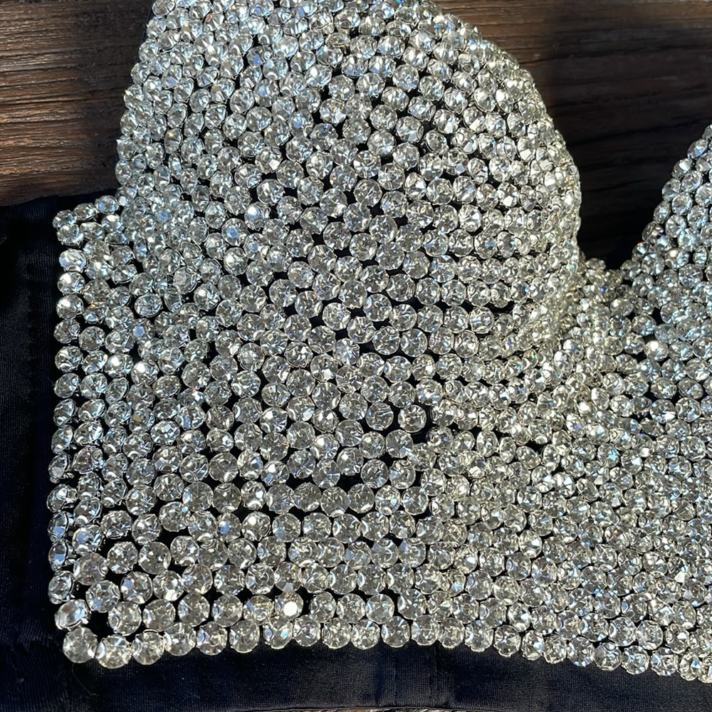 Full Rhinestone bustier NWOT size 36 - Picture 3 of 6